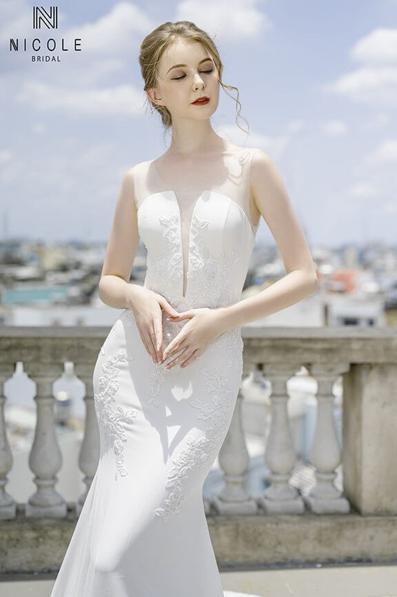 váy cưới đuôi cá đẹp