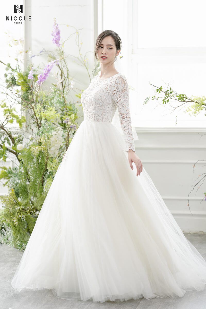 Váy cưới kín đáo - Hình 8