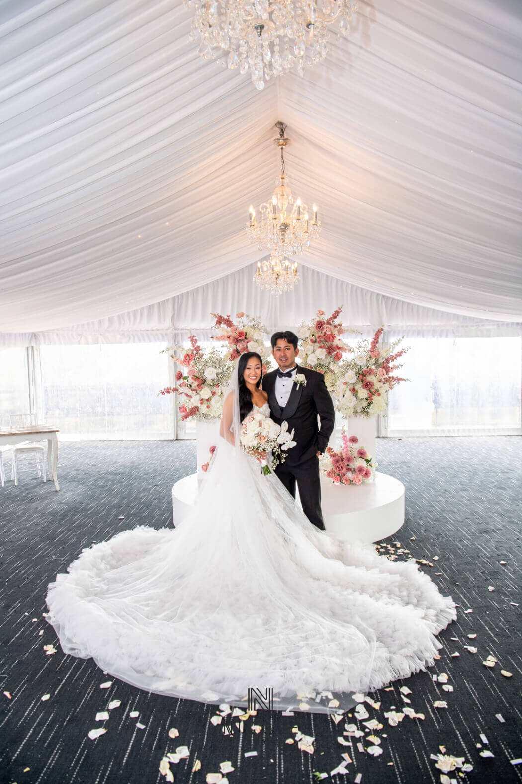 The beauty of sophistication in Fiona Nguyen's 2-in-1 wedding dress design