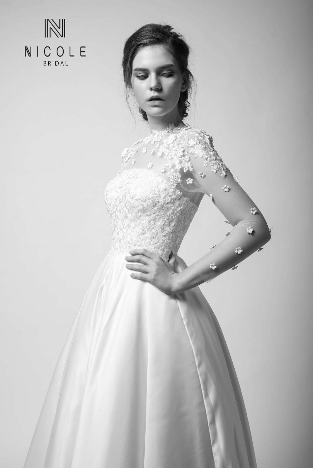 Nicole Bridal - the high-neck wedding dress 6