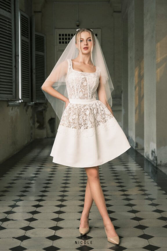 Nicole Bridal - Váy cưới kiểu dạ hội hình 2