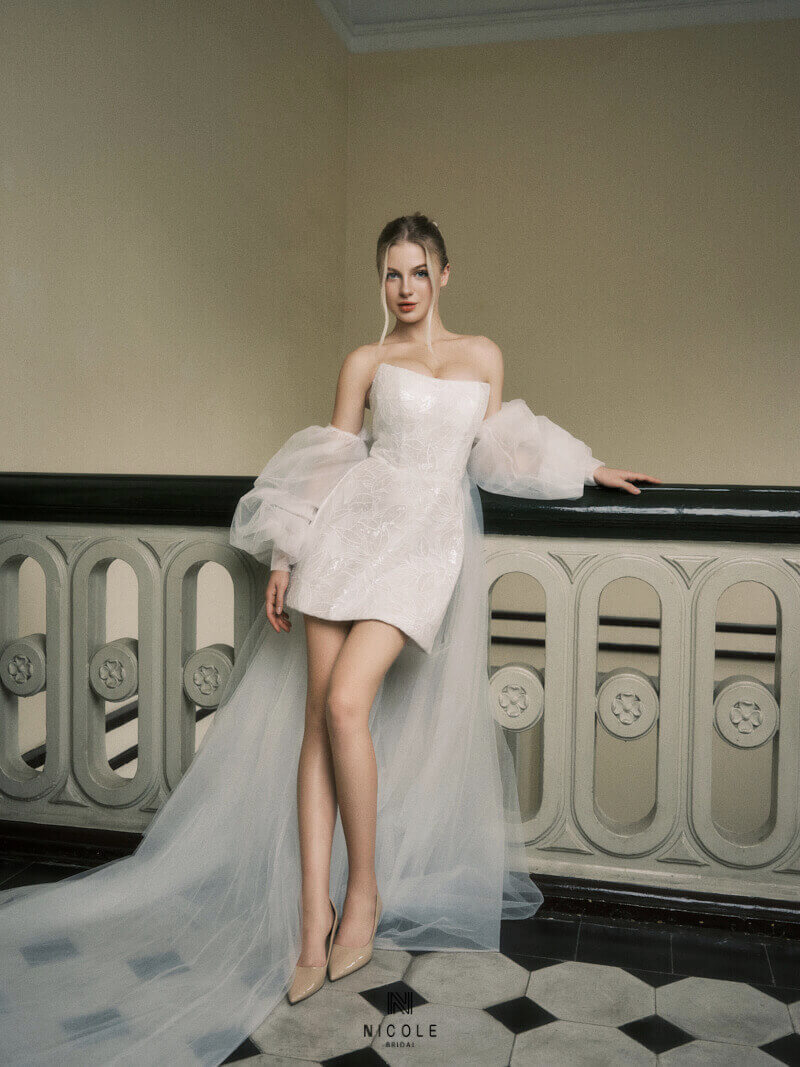 Nicole Bridal - Váy cưới ngắn hình 10