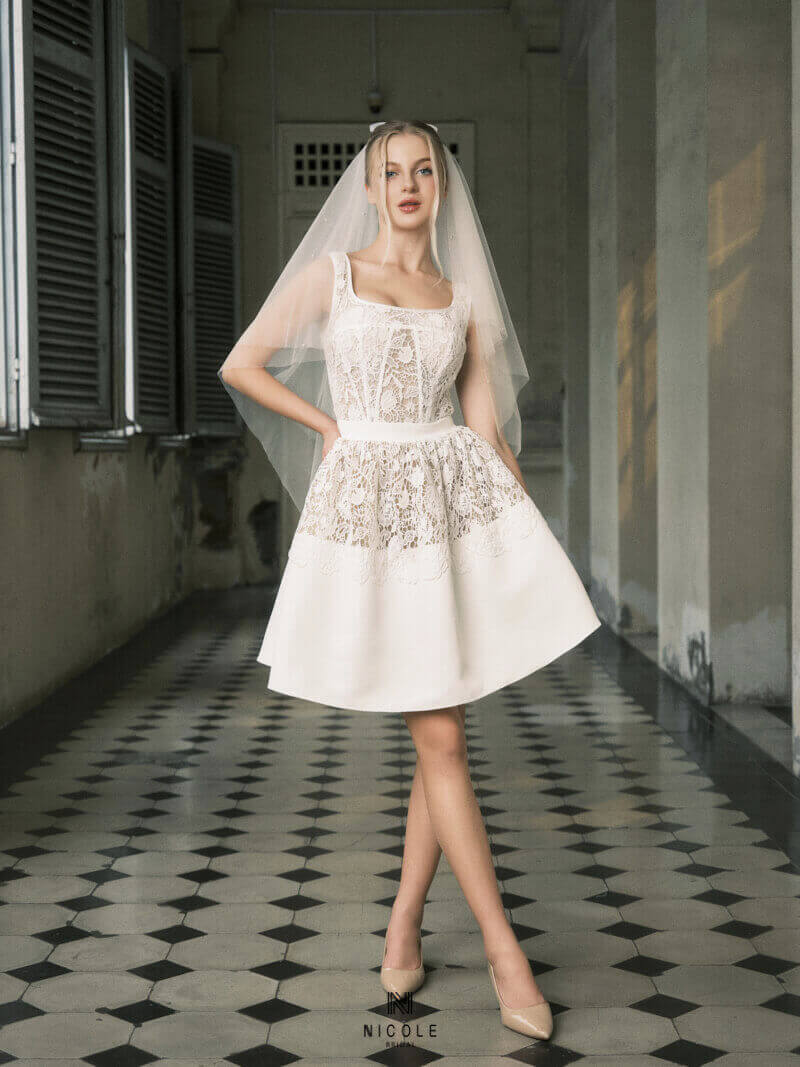 Nicole Bridal - Váy cưới ngắn hình 14