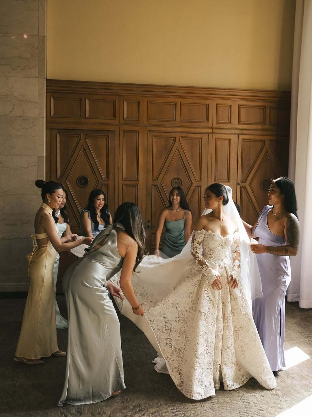 Nicole Bridal - Váy cưới ren phù hợp veil cưới nào hình 3