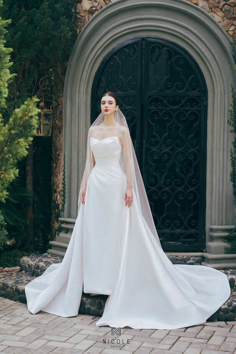 Nicole Bridal - Váy cưới tối giản hình 11