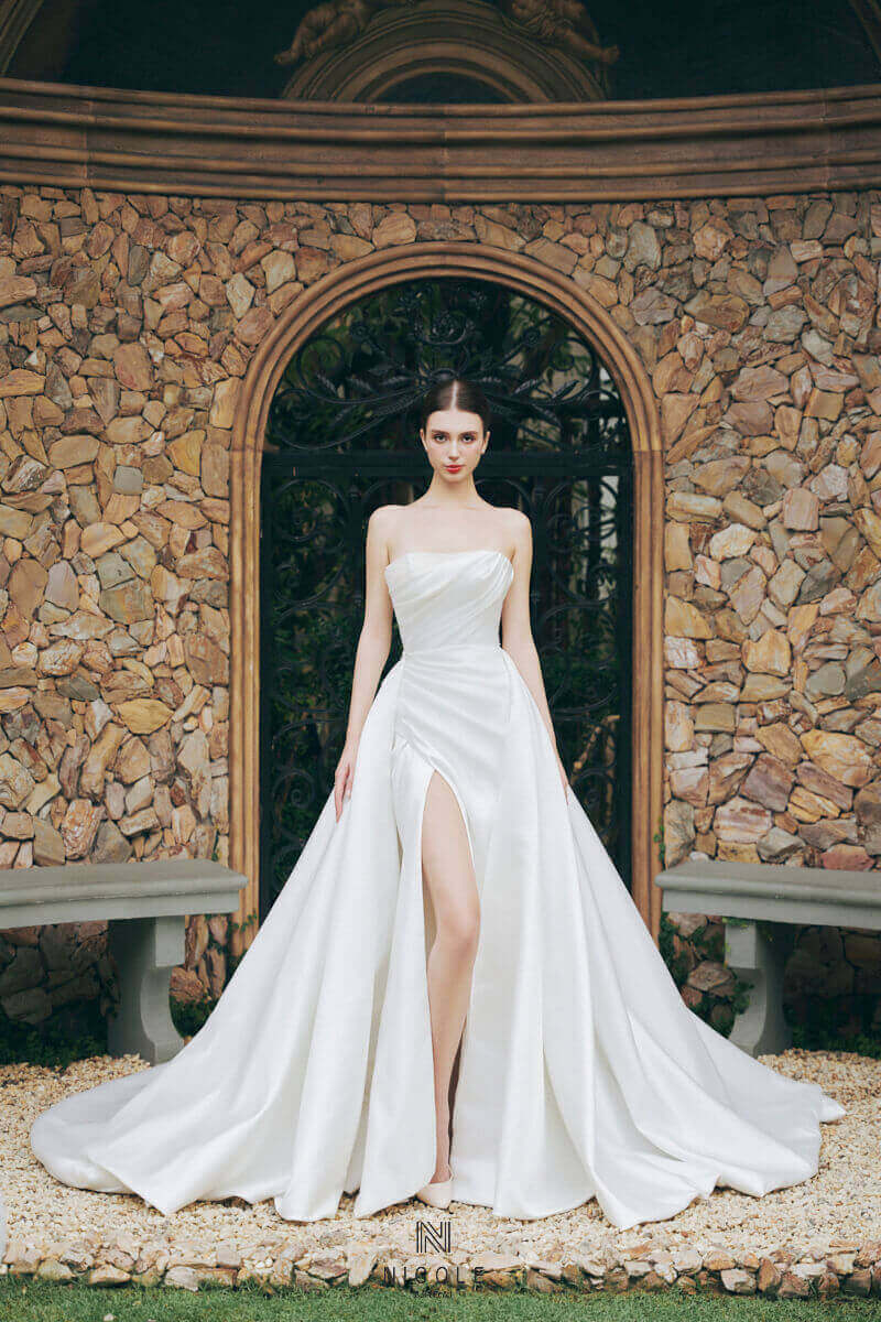 Nicole Bridal - Váy cưới tối giản hình 15