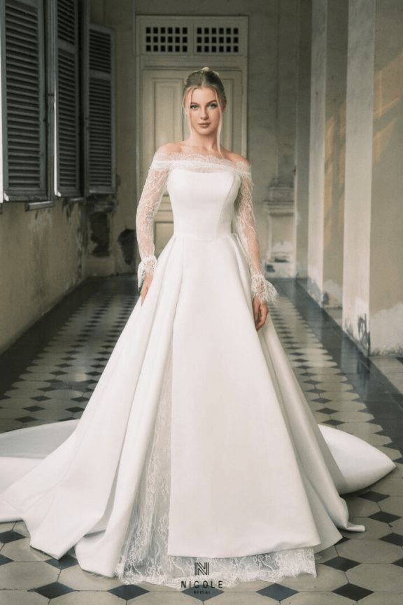 Nicole Bridal - Váy cưới tối giản hình 18