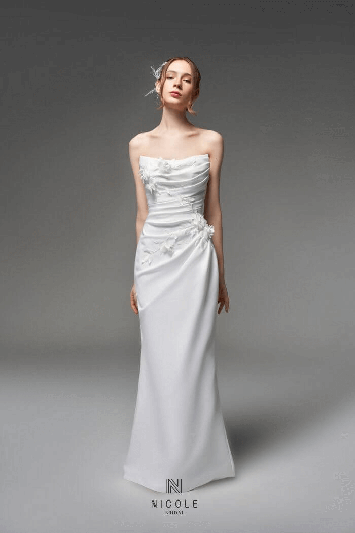 Nicole Bridal - Váy cưới tối giản hình 11
