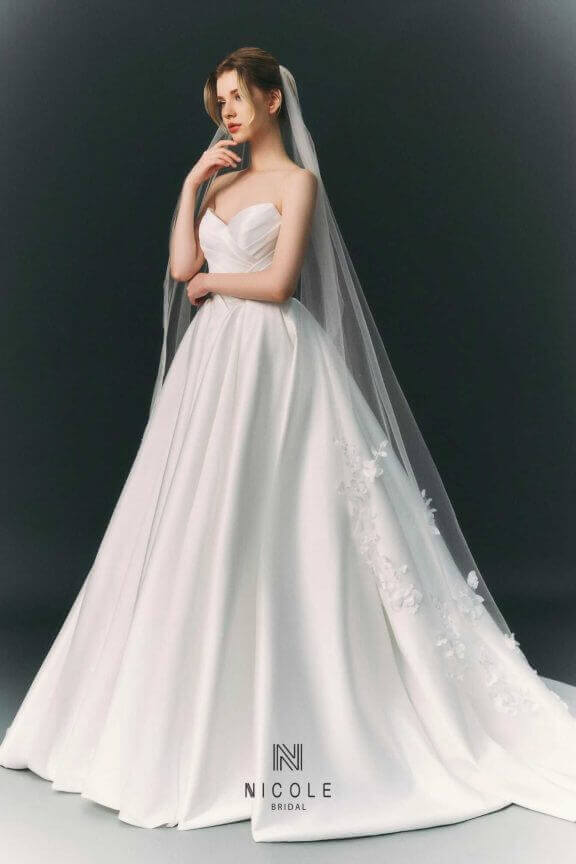 Nicole Bridal - Váy cưới tối giản hình 6