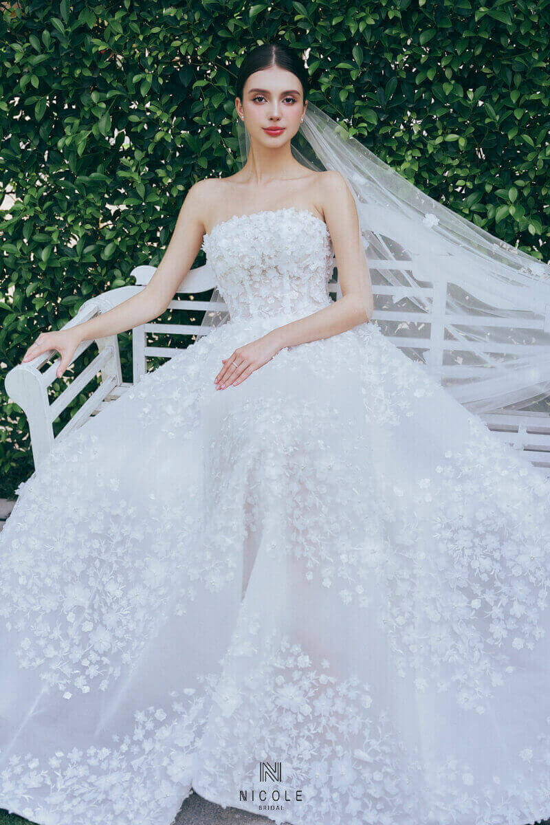 Nicole Bridal - Váy cưới tối giản hình 7