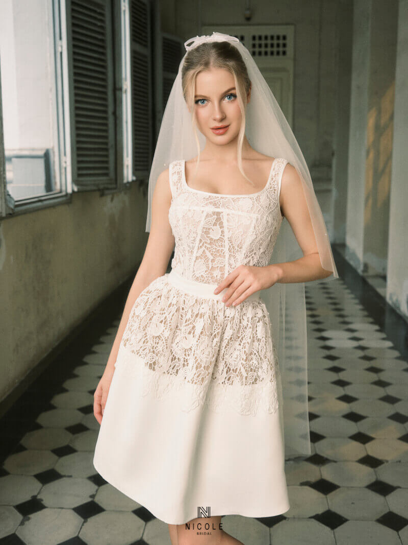 Nicole Bridal - kiểu lúp váy cưới DIY đẹp 5