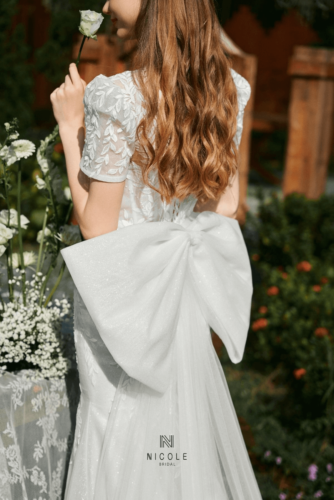 The most beautiful bow wedding dress for your elegance