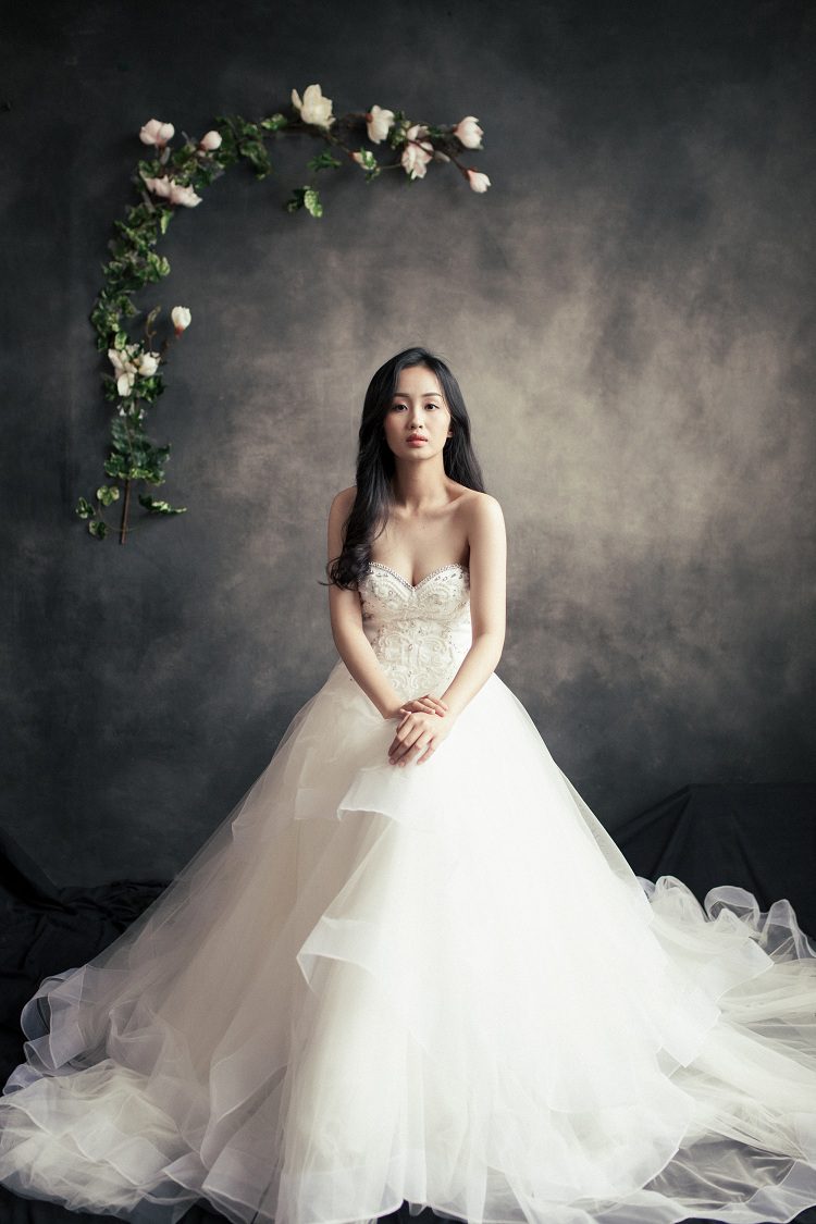 áo cưới công chúa cúp ngực