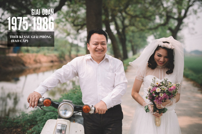 chụp ảnh cưới để cổng phong cách xưa