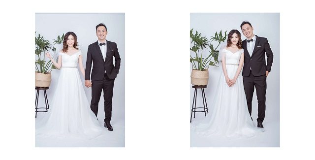 chụp hình cưới trong studio