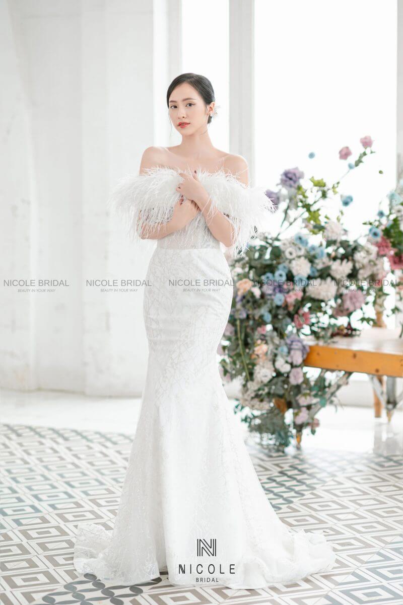 váy cưới đuôi cá 9