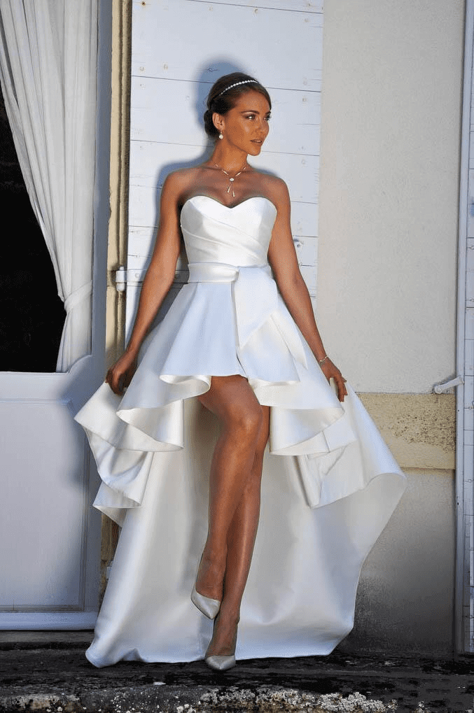 formal mullet dresses wedding dress - Unique attraction for modern weddings Easy Tops