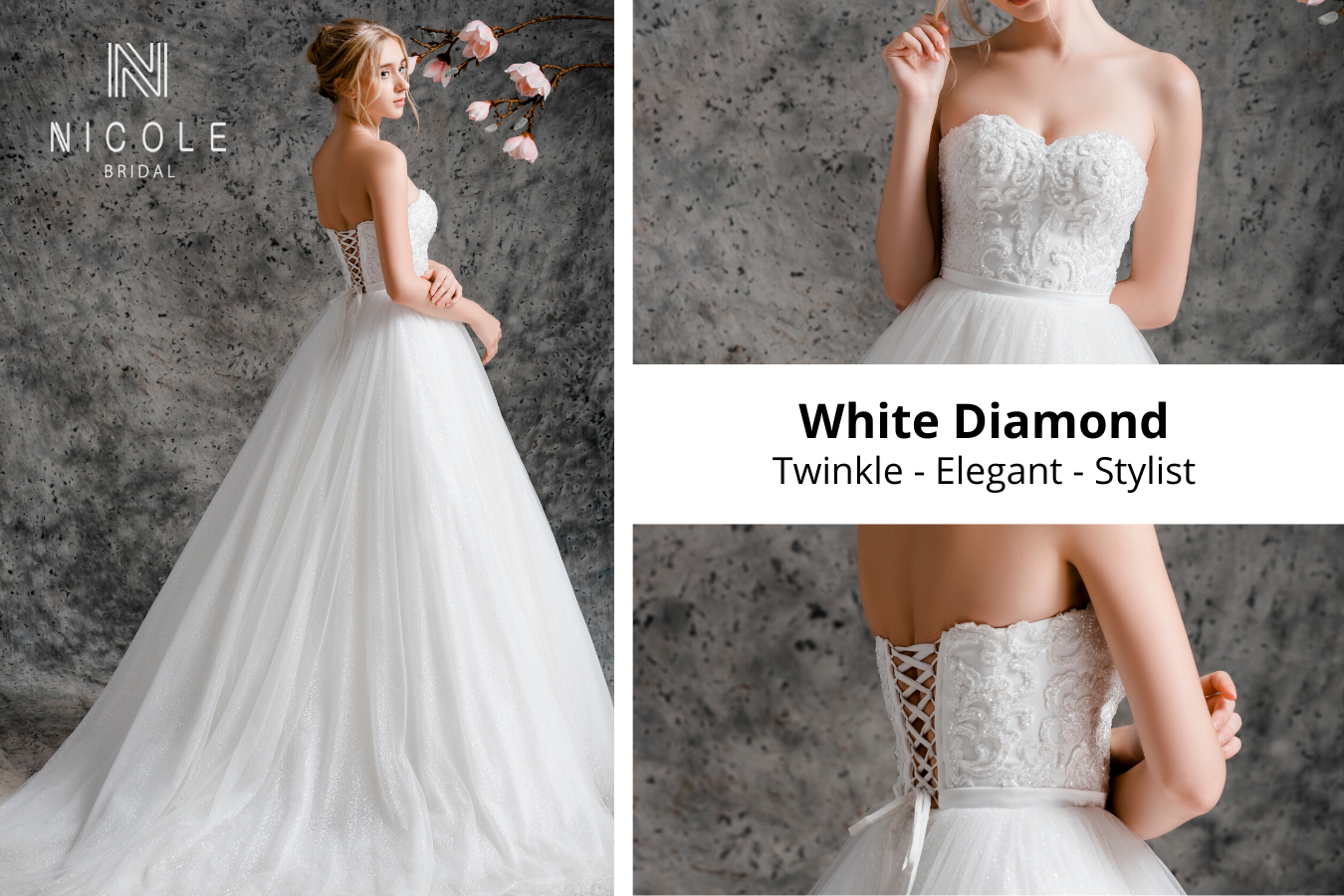 white diamond dress