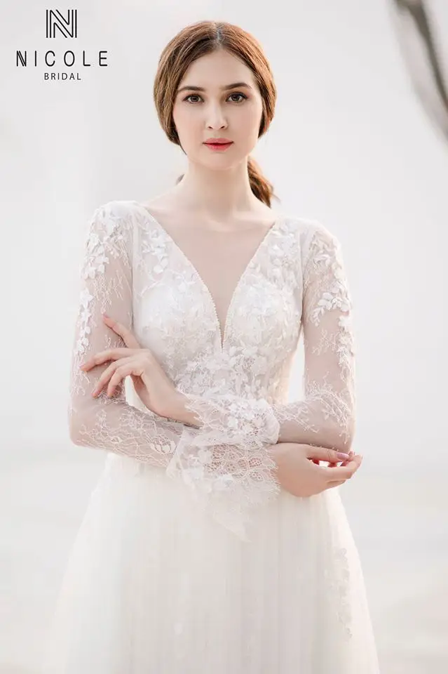 15+ mẫu Váy cưới tay phồng độc đáo dẫn đầu xu hướng thiết kế 2024 - Nicole  Bridal