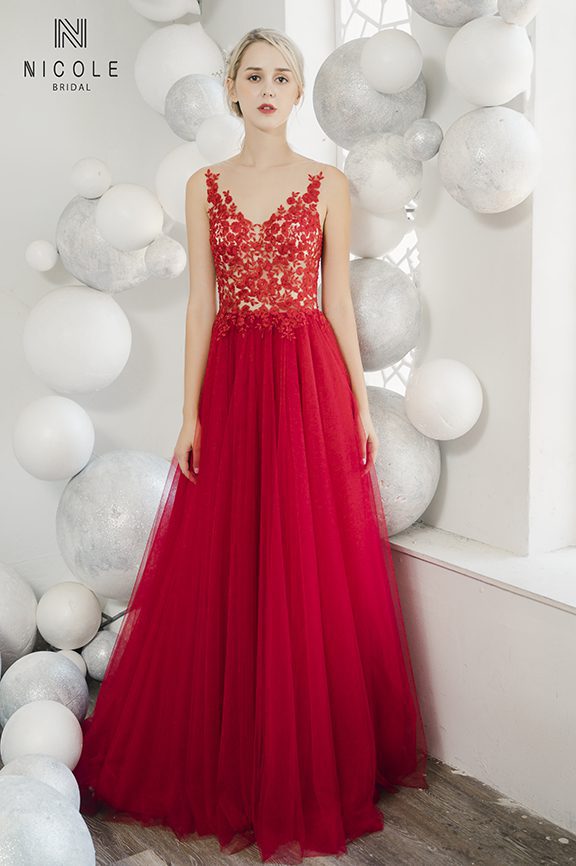 A-line Wedding Dress Cherry (20PA302) - Nicole Bridal