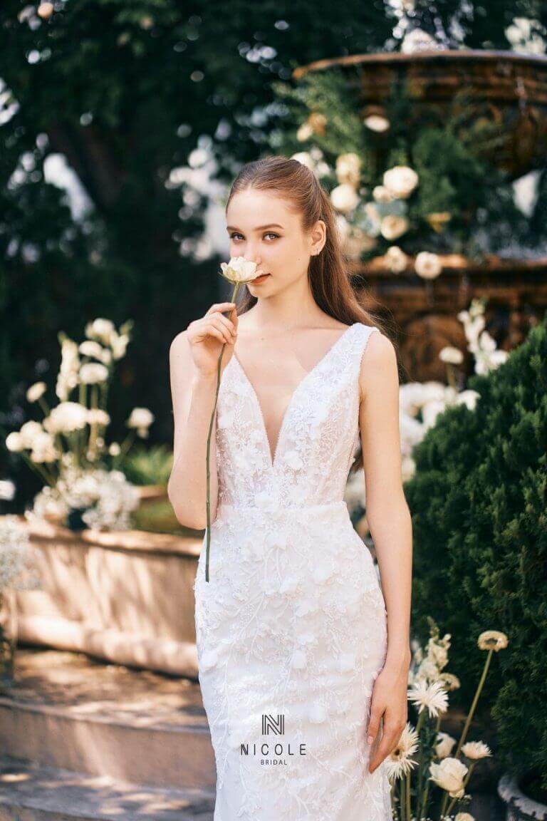 Nicole Bridal - Váy cưới sát nách hình