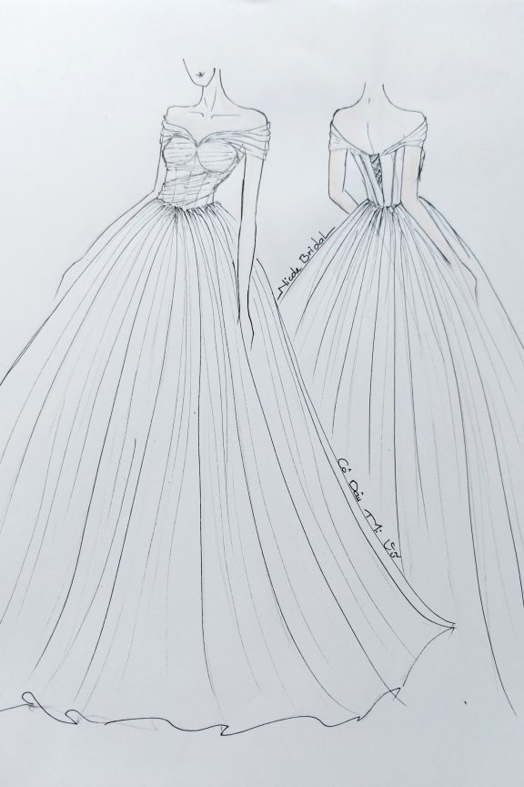 Mi Vu - Uniquely Designed Wedding Dress - Nicole Bridal