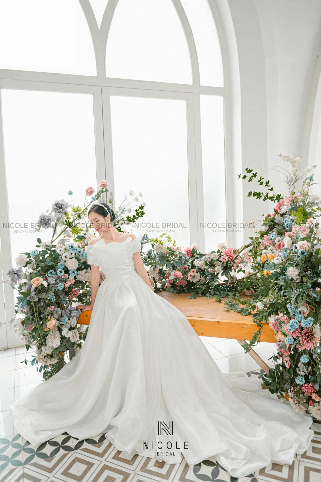 CW907 : 2pcs Simple korean wedding dress - Nirvanafourteen