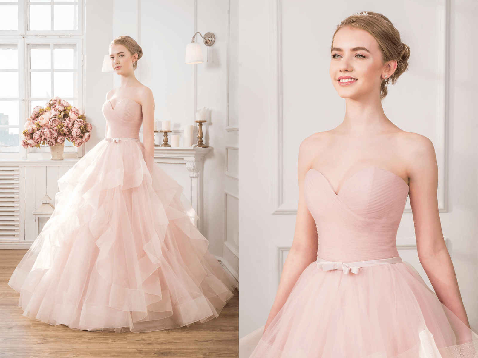 Marry Blog :: Váy cưới đẹp phong cách công chúa màu hồng pastel