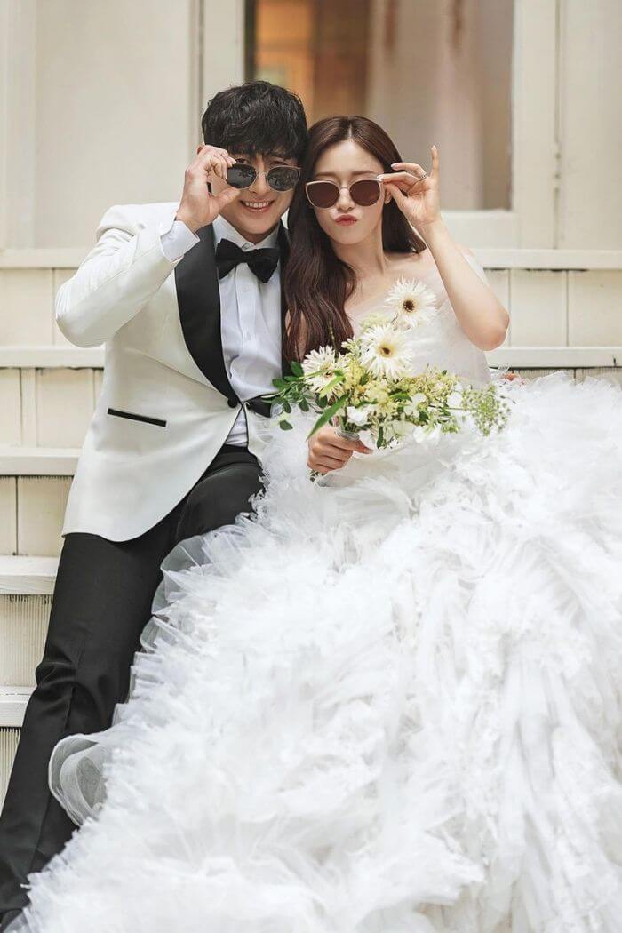 Korean actress wedding on sale dress