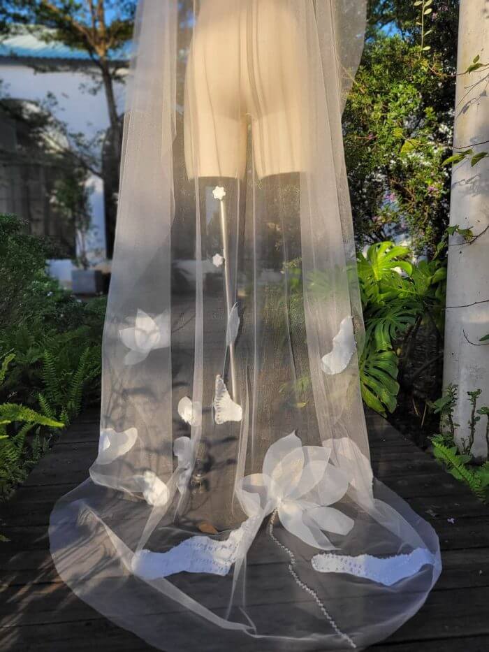 Lúp váy cưới Hoa Laser 004 (VEIL004) - Image 2