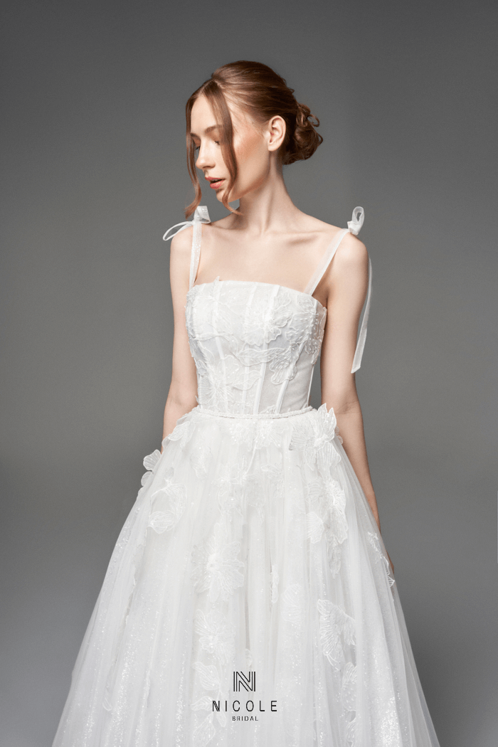bow wedding dress - picture 7