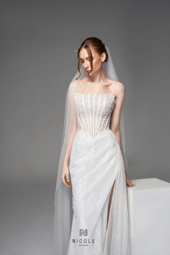 Beaded wedding dress 3
