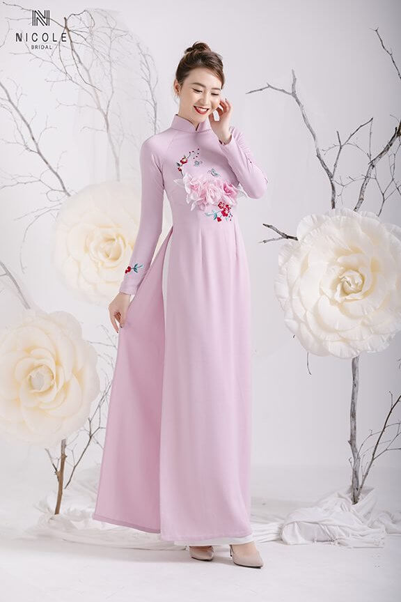 mẫu áo dài cưới sang trọng