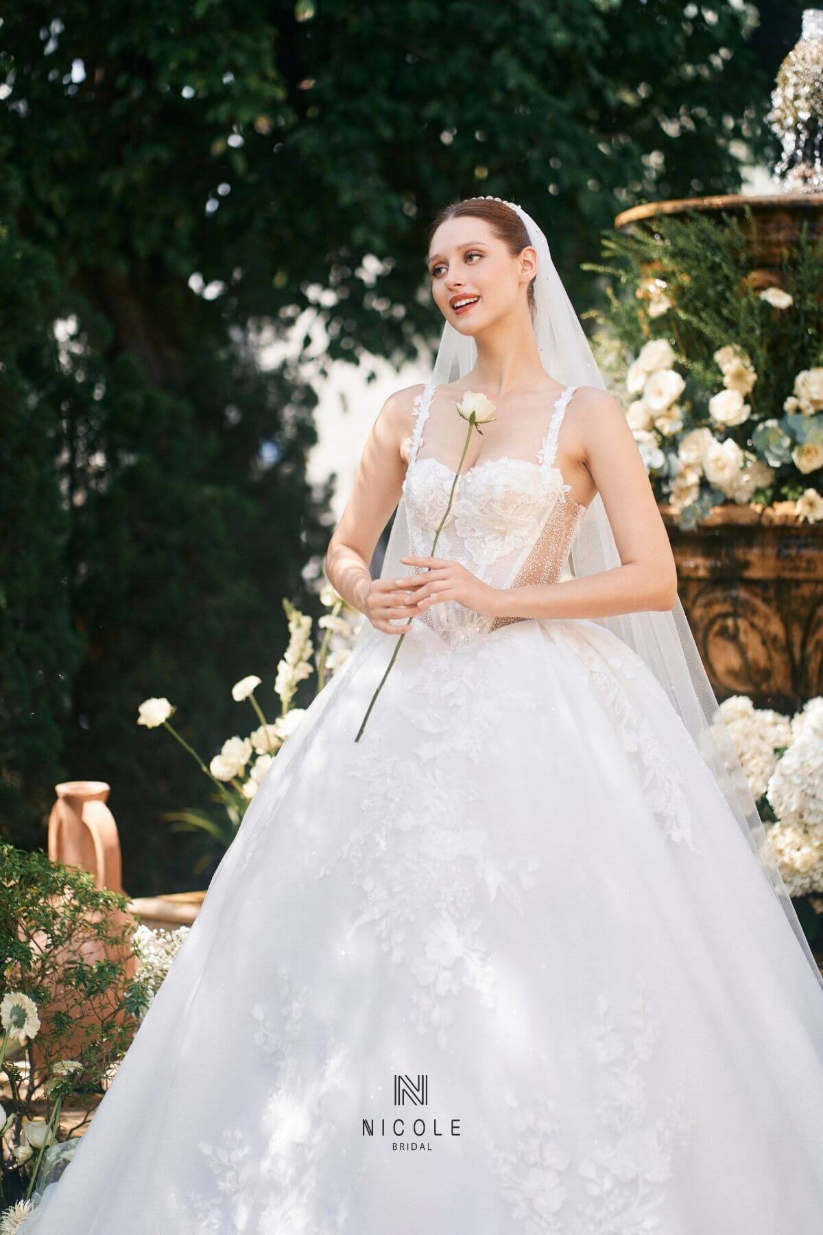 Nicole Bridal - Váy cưới eo corset hình 7