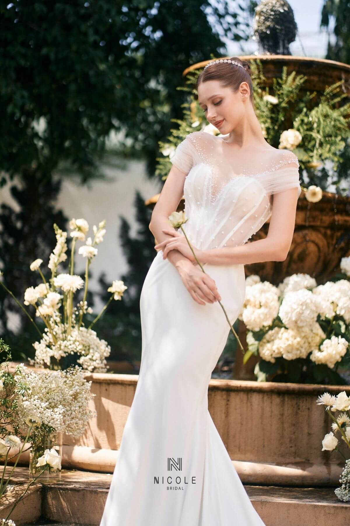 Nicole Bridal - Váy cưới eo corset hình 8