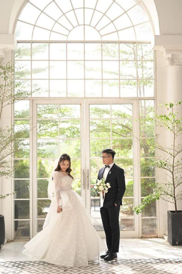 Hoa cưới ngắn cầm tay