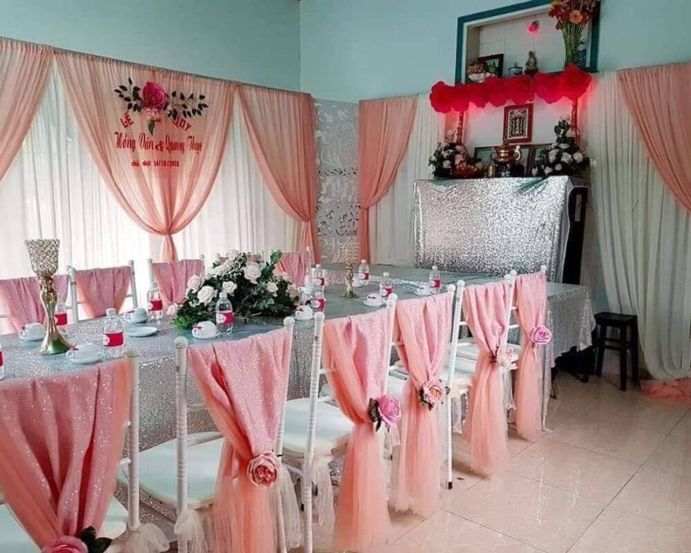 Tiệc trang trí đám cưới miền Trung