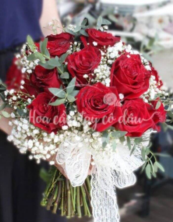 Bó hoa cưới yêu thương nồng nàn