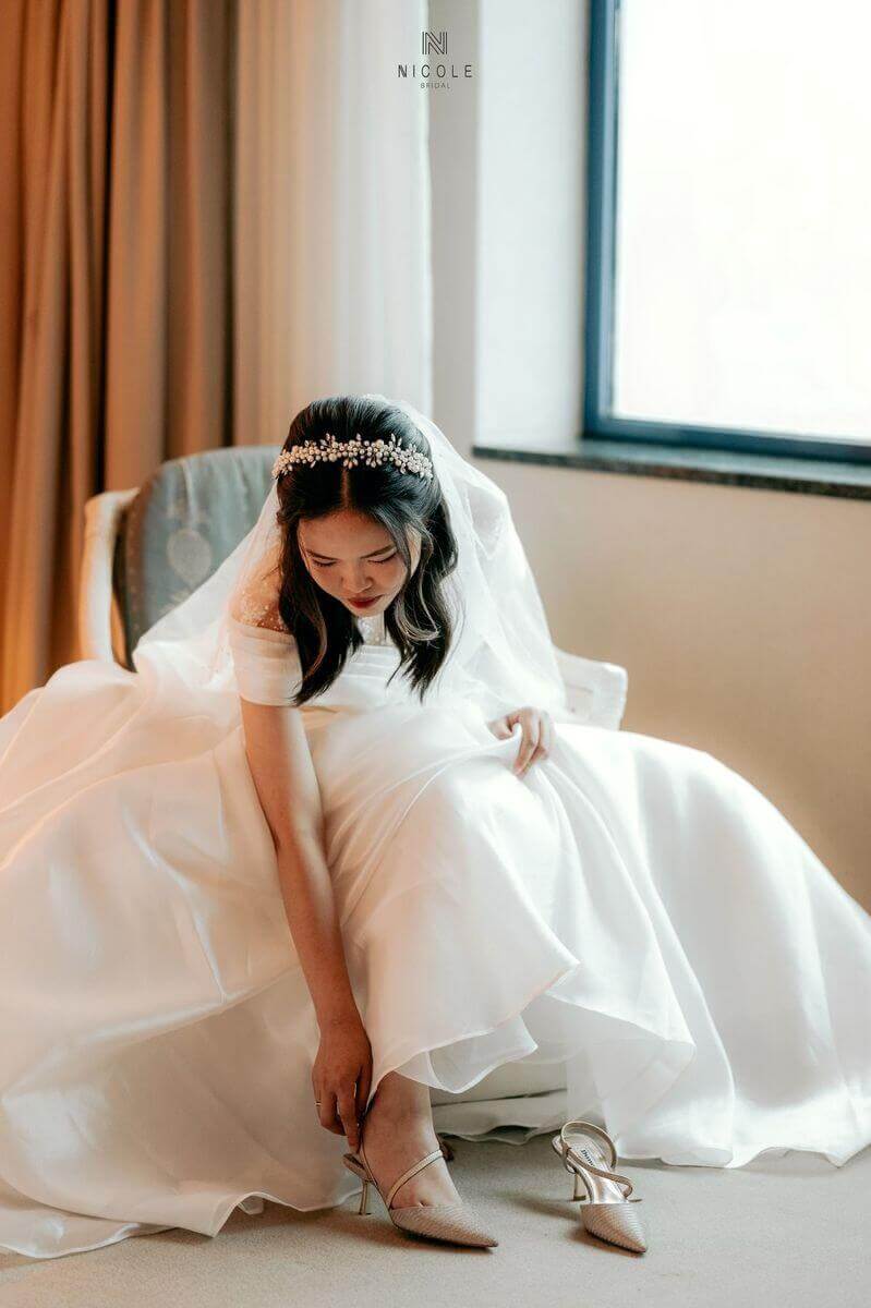 Váy cưới may đo cho nàng Hà Nội