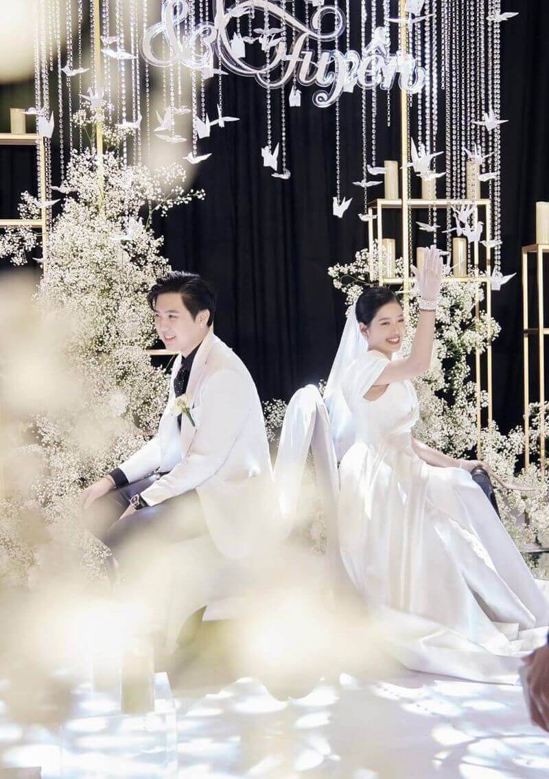 váy cưới xếp ly mikado satin nicole bridal _ minh tuyen