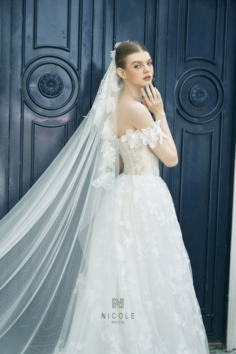 Nicole bridal - tự làm veil cưới 19