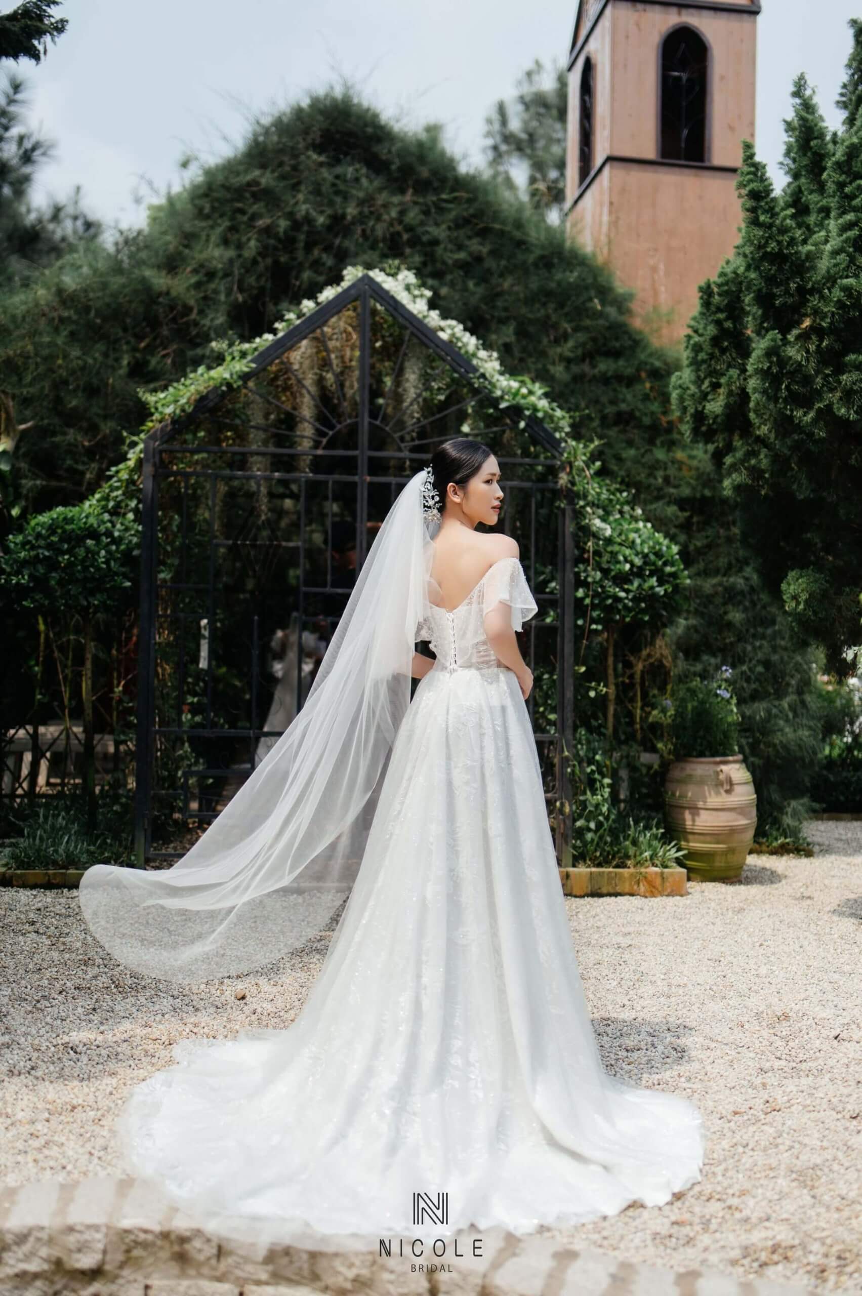 Nicole bridal - tự làm veil cưới 14