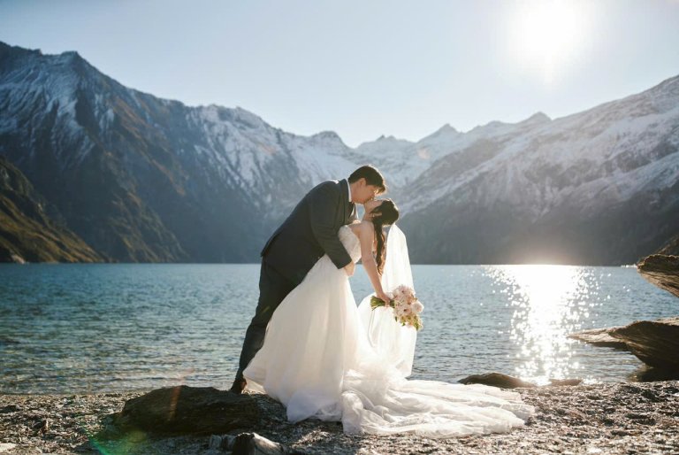Wendy’s Wedding Dress & Her Fairytale Journey Amidst the Vast Wilderness of New Zealand